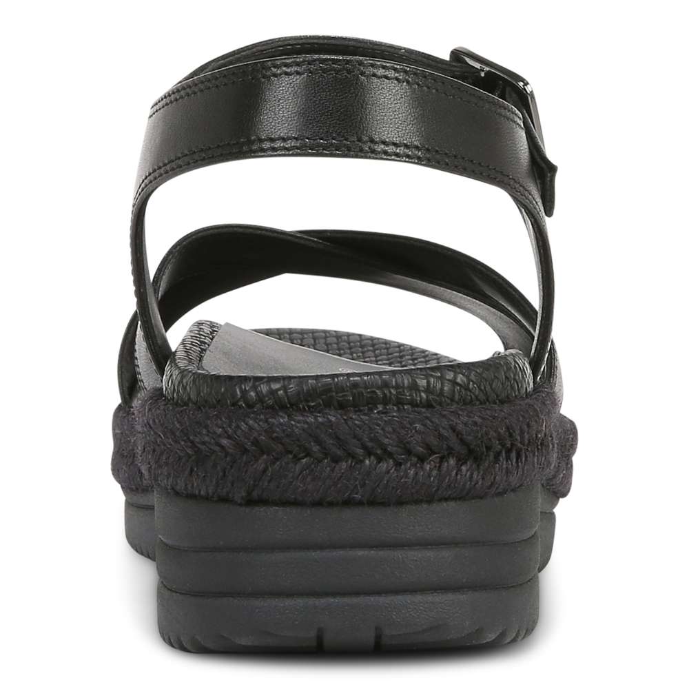 Mar Platform Sandal - Black Leather - Image 9