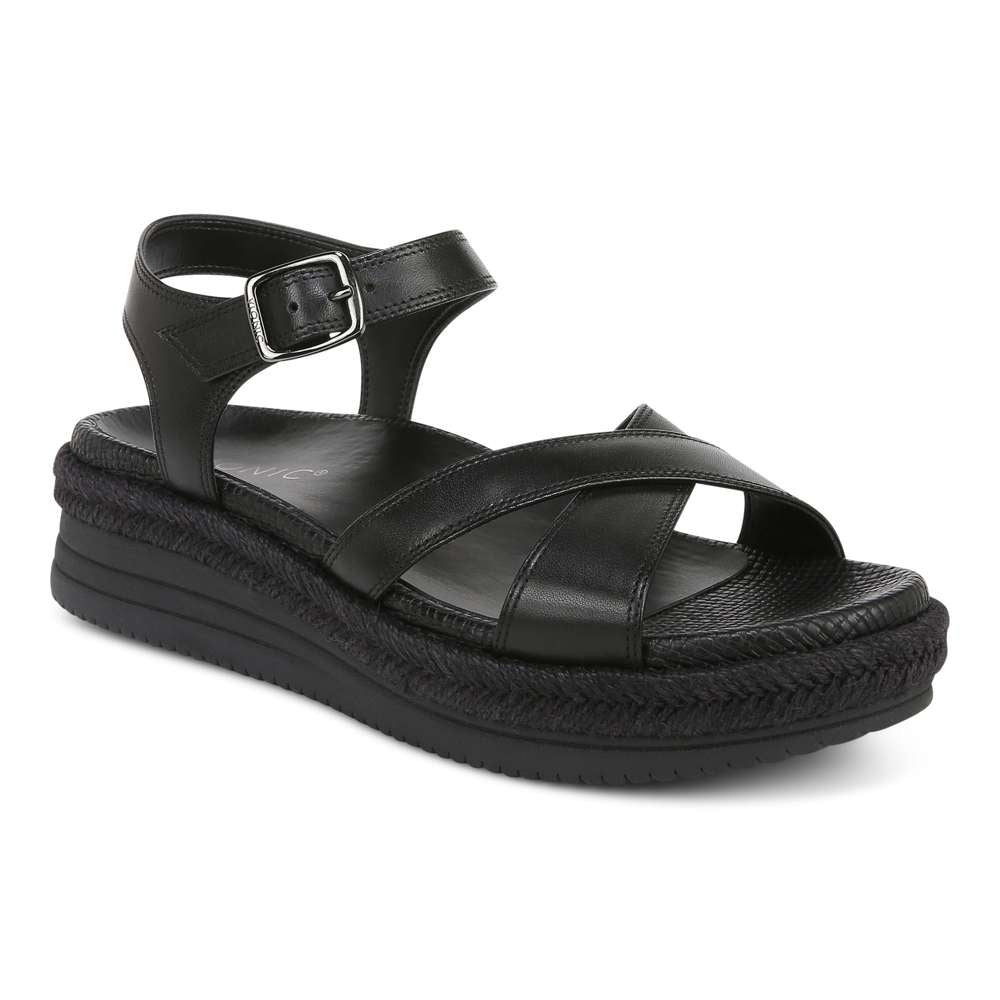 Mar Platform Sandal - Black Leather - Image 12