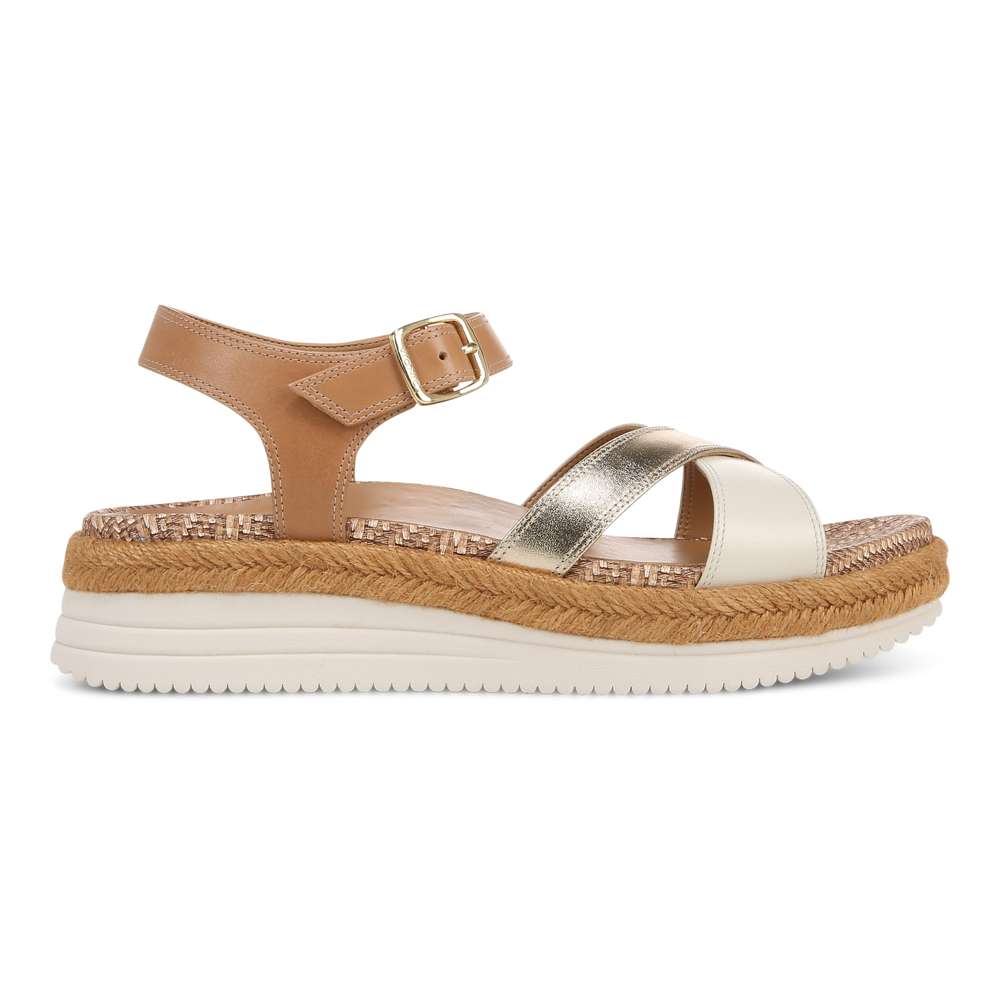 Mar Platform Sandal - Camel/Gold - Image 2