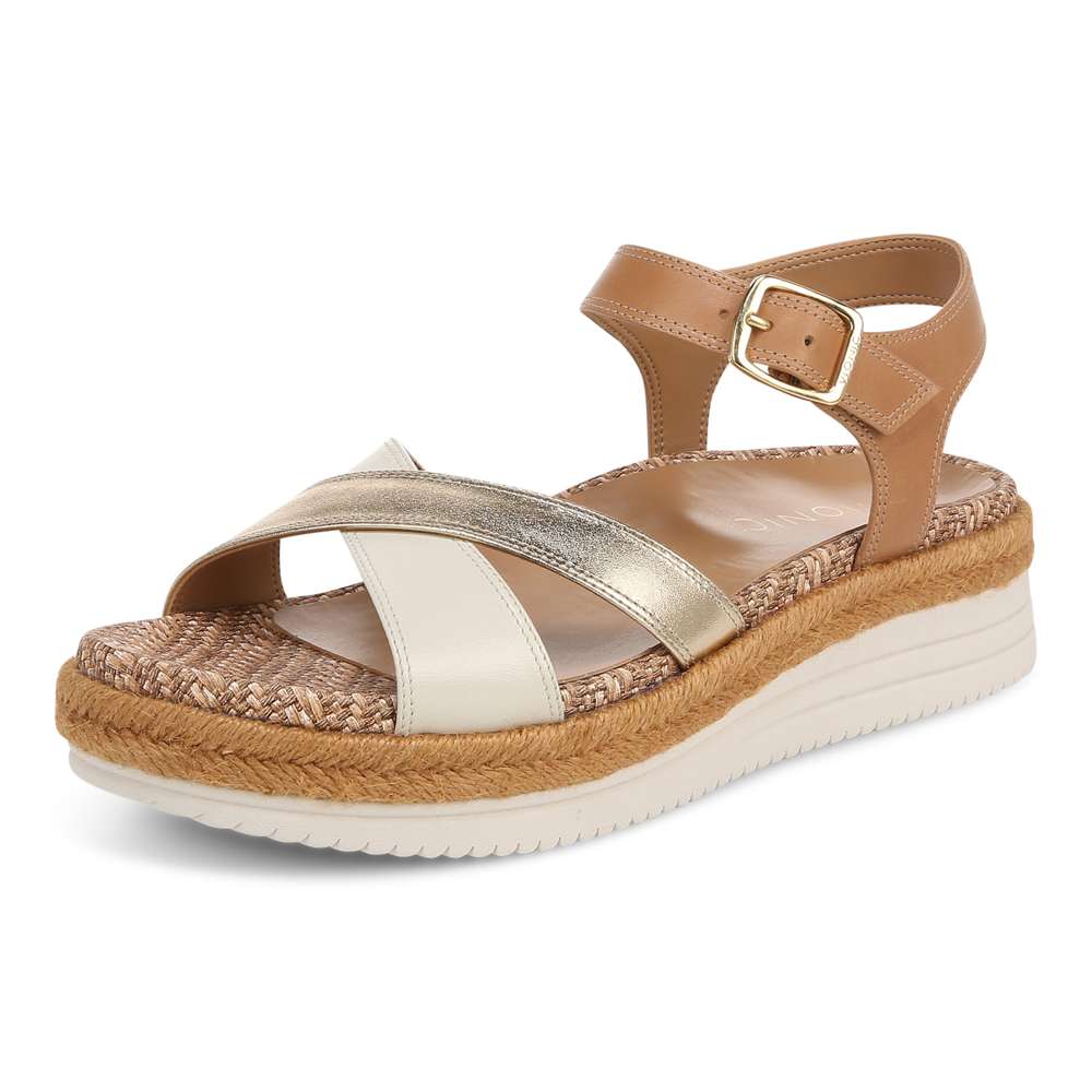 Mar Platform Sandal - Camel/Gold - Image 3