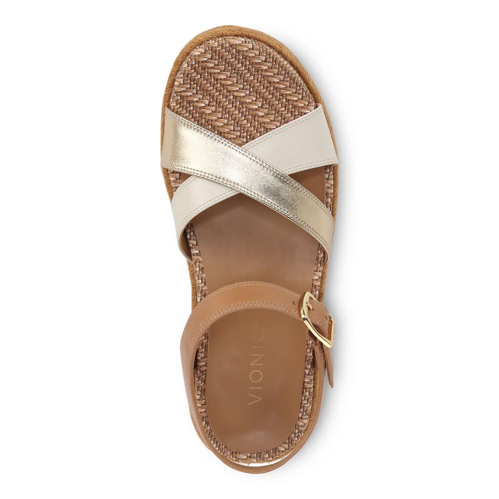 Mar Platform Sandal - Camel/Gold - Image 4