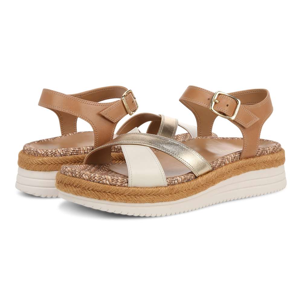 Mar Platform Sandal - Camel/Gold - Image 9