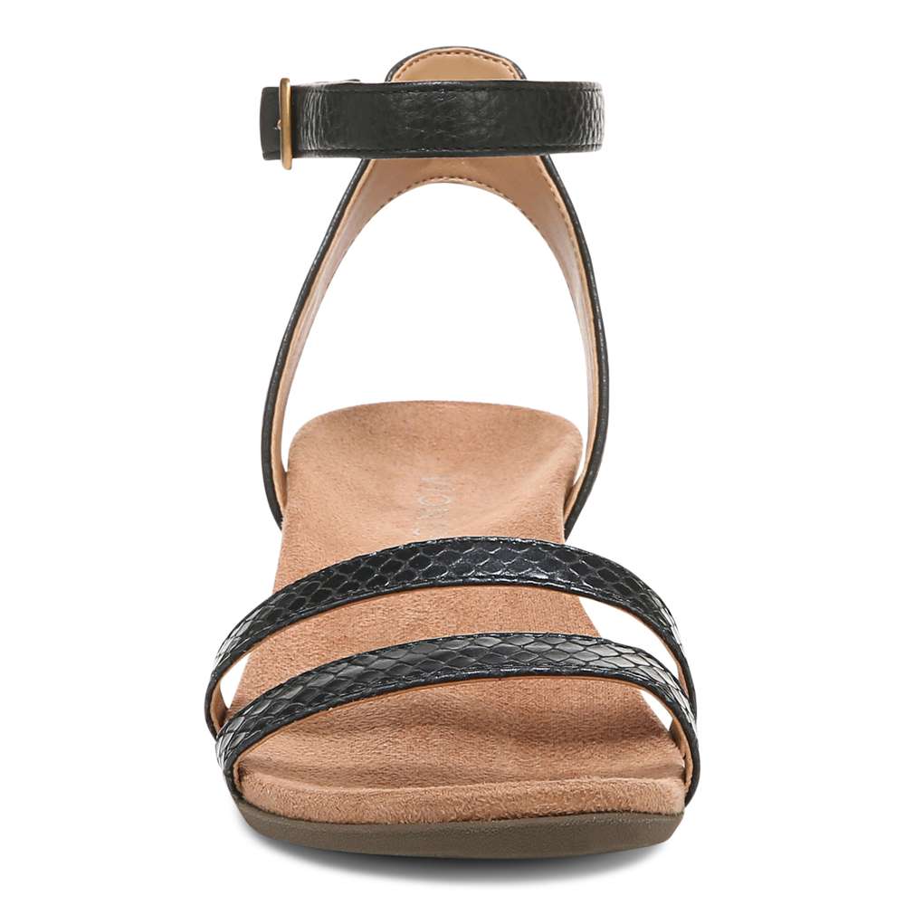 Orlanda Wedge Sandal - Black Pearl Snake - Image 5