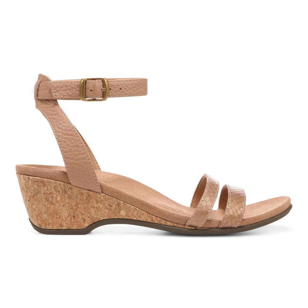 Orlanda Wedge Sandal - Macaroon Pearl Snake - Image 2
