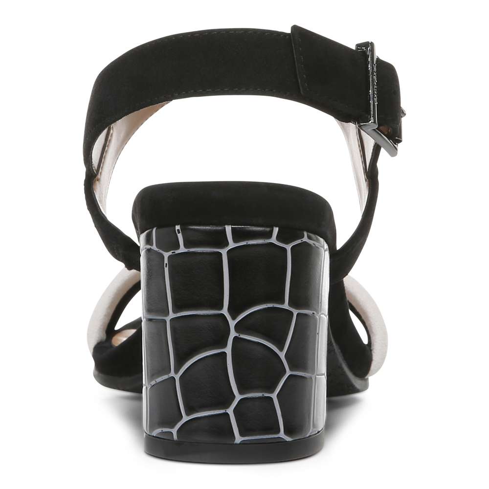 Paula Block Heel - Black/White - Image 6