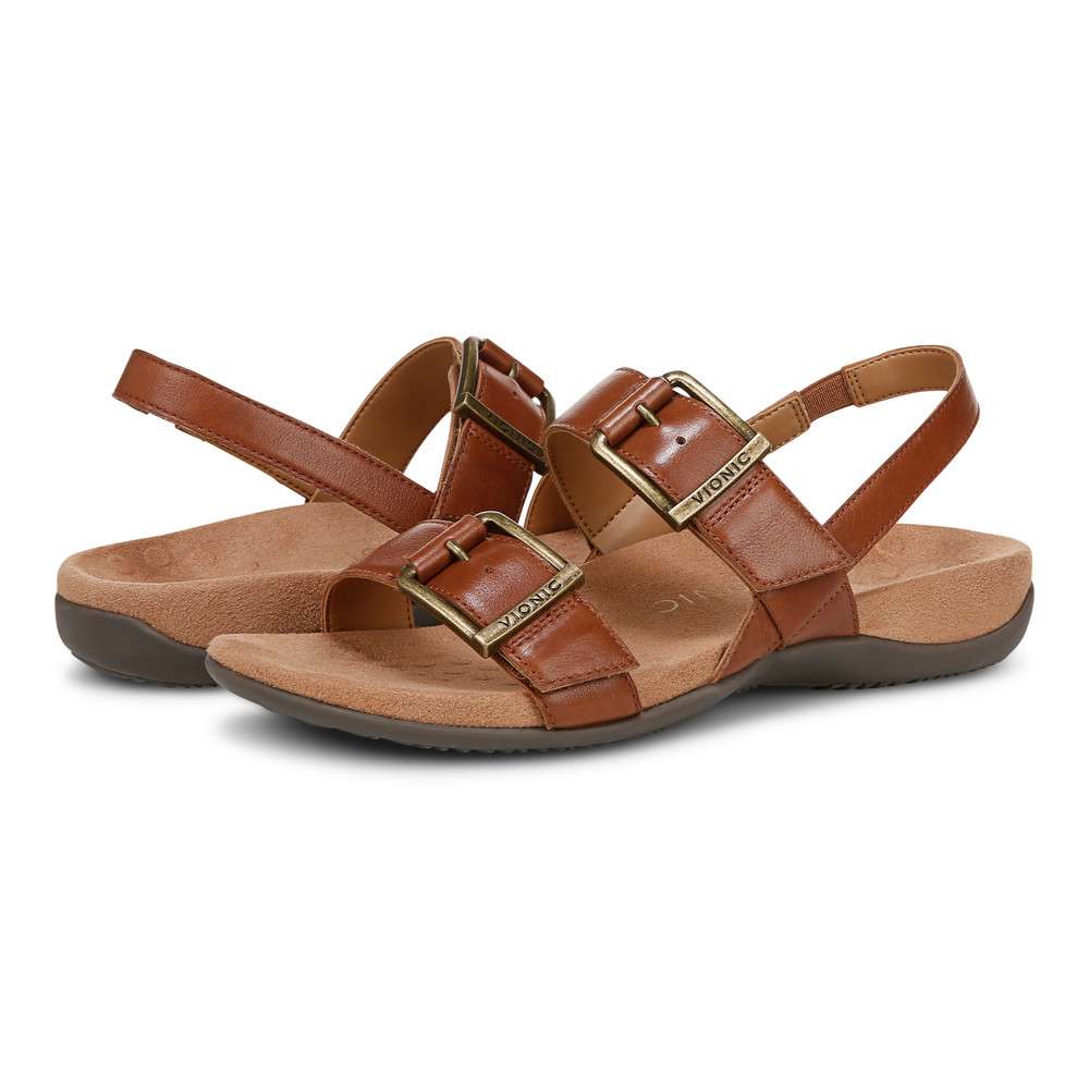 Reese Back Strap Sandal - Tan - Image 9