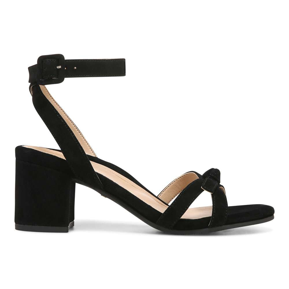 Rosabel Heeled Sandal - Black Suede - Image 2