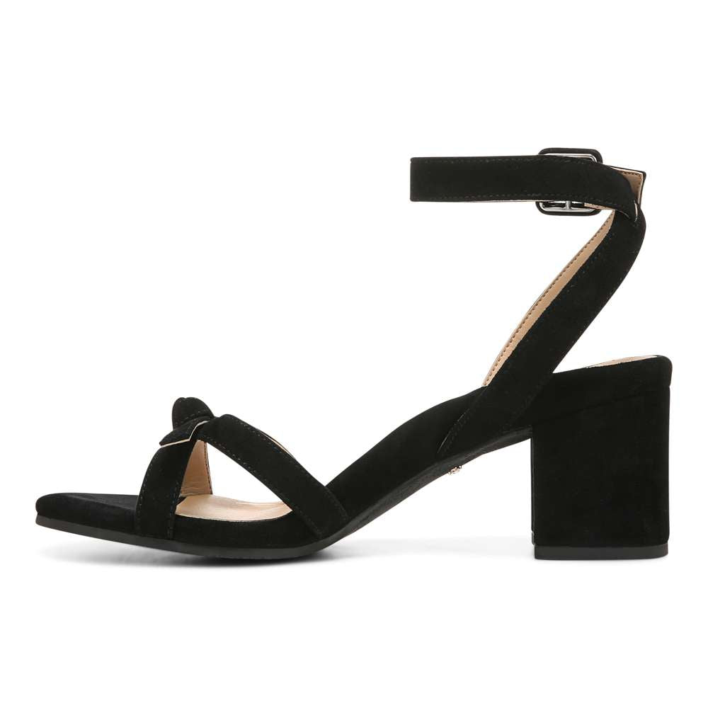 Rosabel Heeled Sandal - Black Suede - Image 3