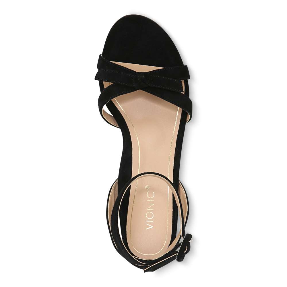 Rosabel Heeled Sandal - Black Suede - Image 4