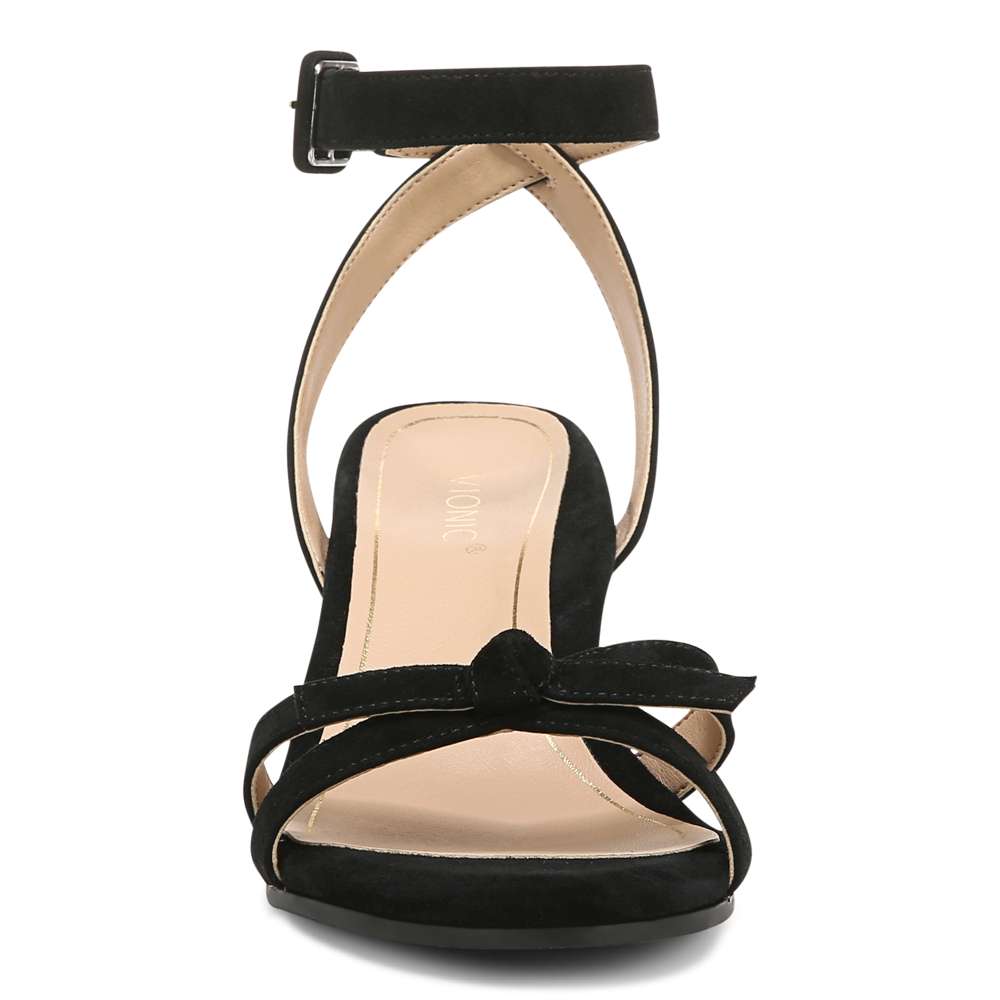 Rosabel Heeled Sandal - Black Suede - Image 5