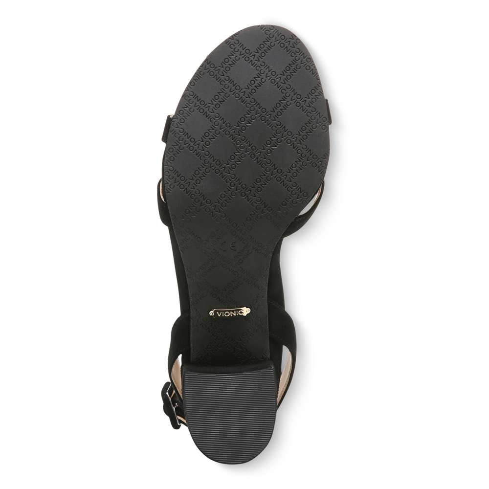 Rosabel Heeled Sandal - Black Suede - Image 7