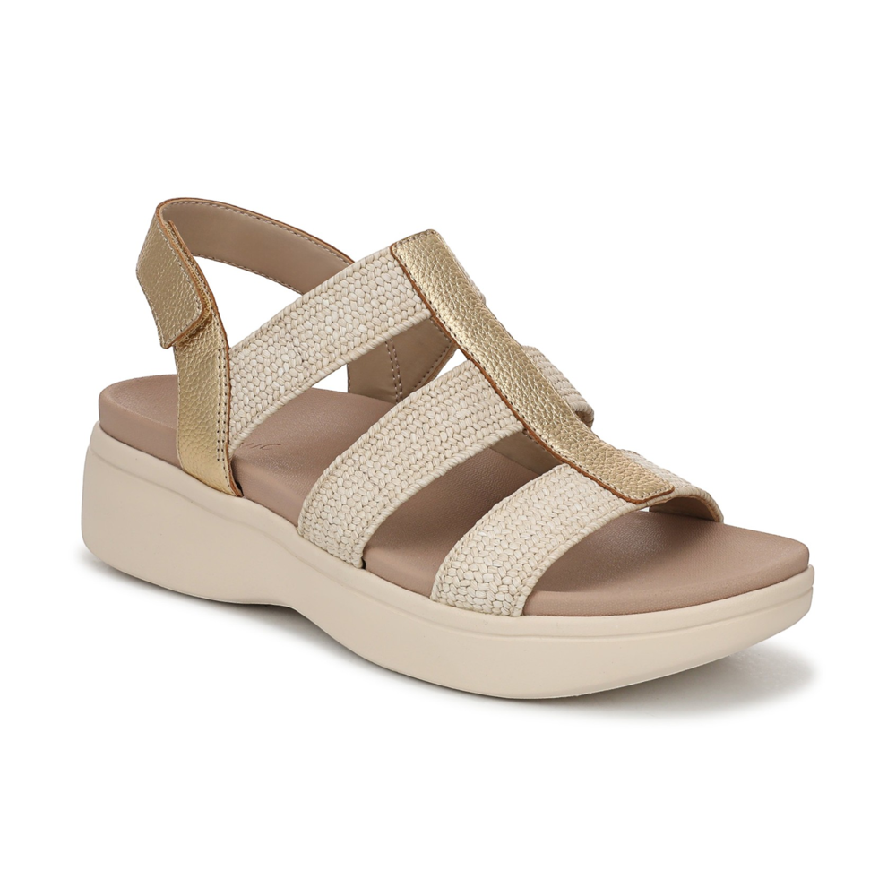 Sabrina Flatform Sandal - Gold Leather - Image 3