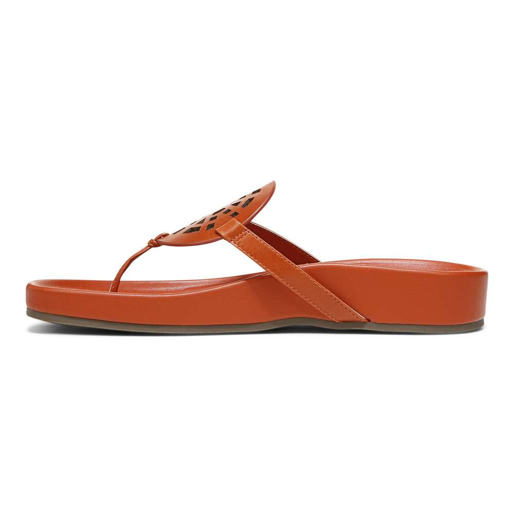 Solari Toe Post Sandal - Clay - Image 3