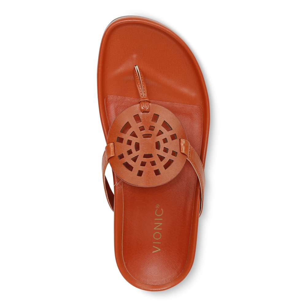 Solari Toe Post Sandal - Clay - Image 4