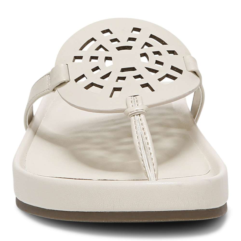 Solari Toe Post Sandal - Cream - Image 5