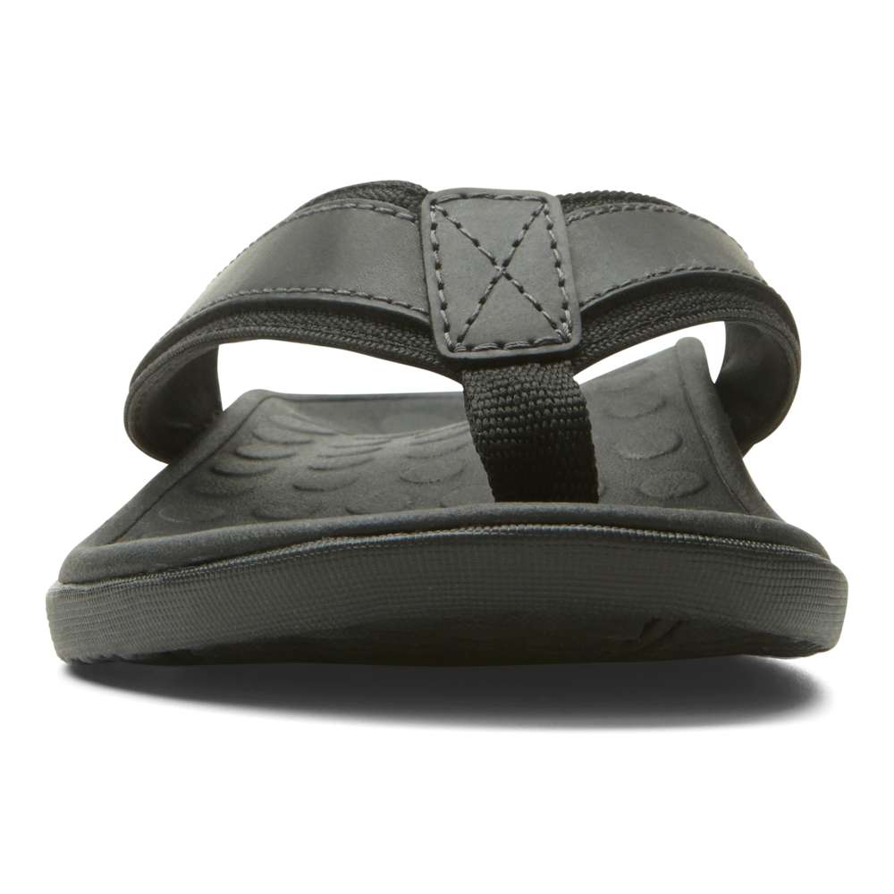Men's Tide Toe Post Sandal - Black - Image 4
