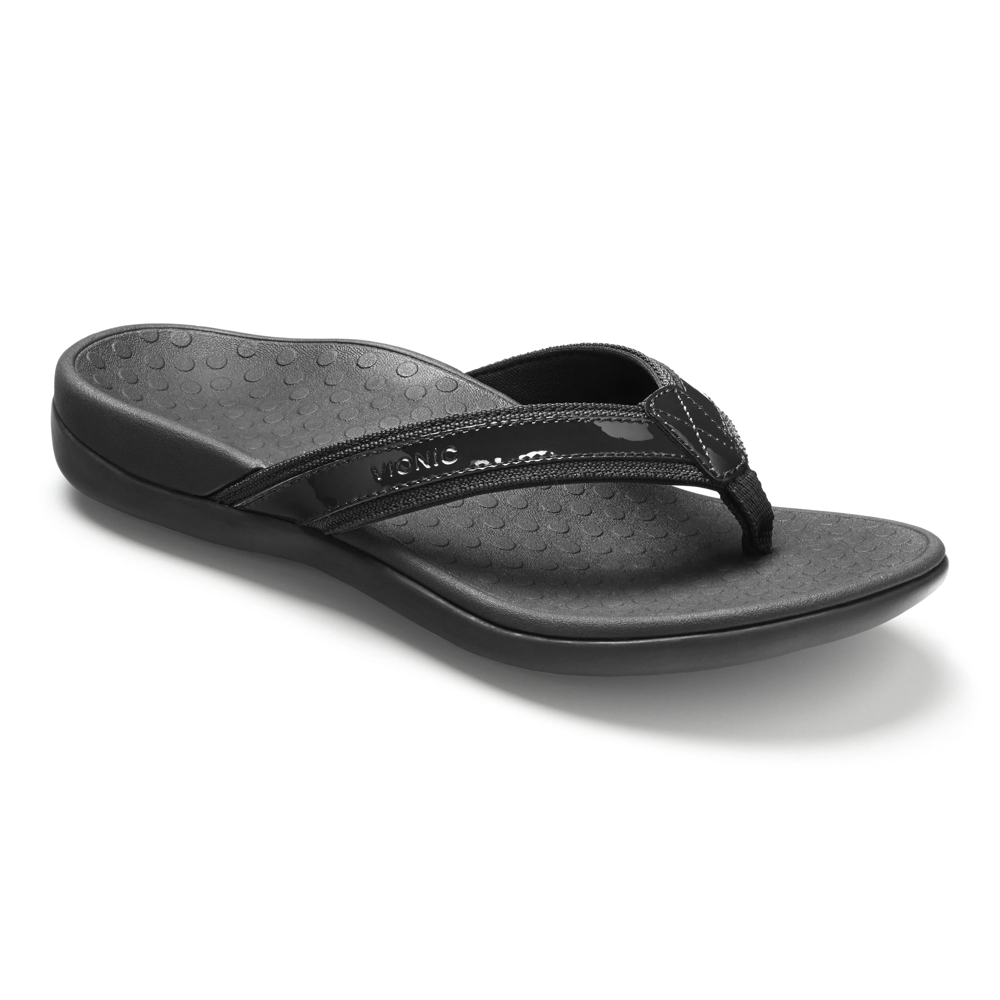 Tide Women's Toe Post Sandal - Black - Image 3