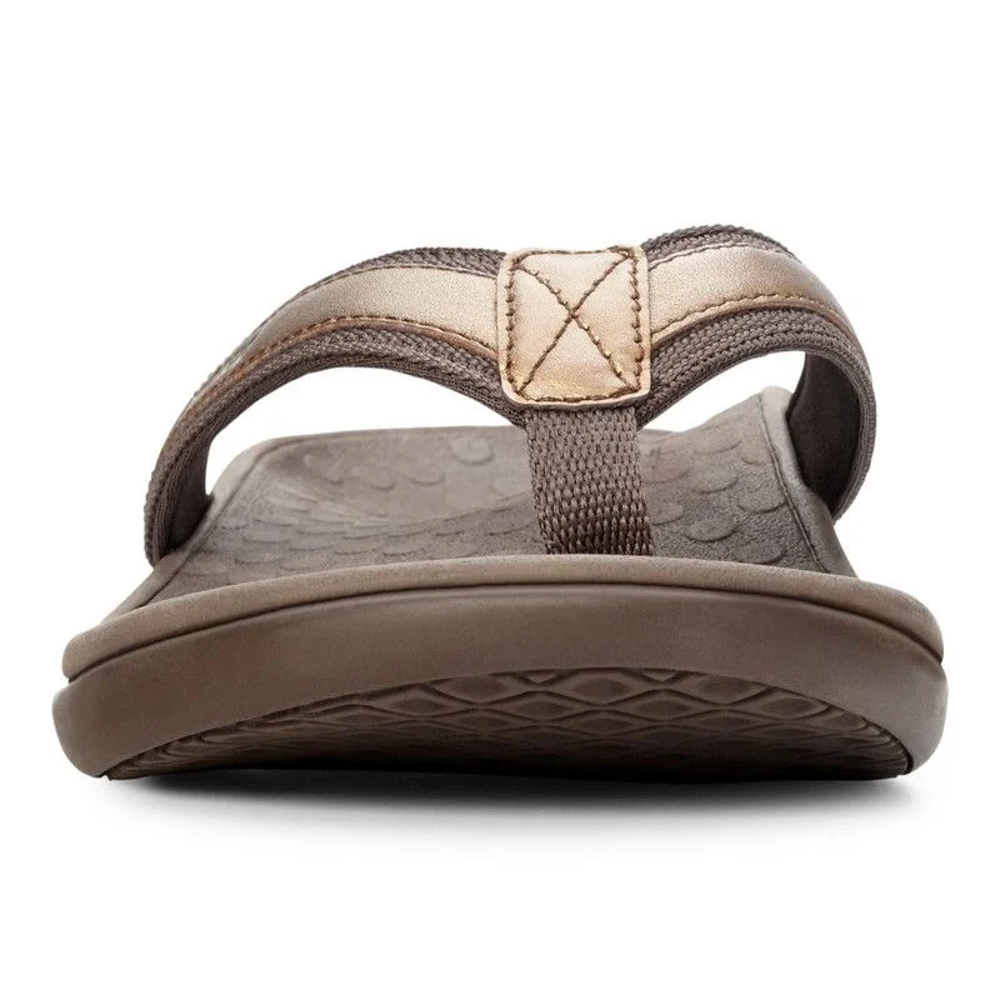Tide Women's Toe Post Sandal - Bronze Metallic - Image 5