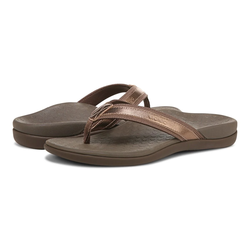 Tide Women's Toe Post Sandal - Bronze Metallic - Image 7