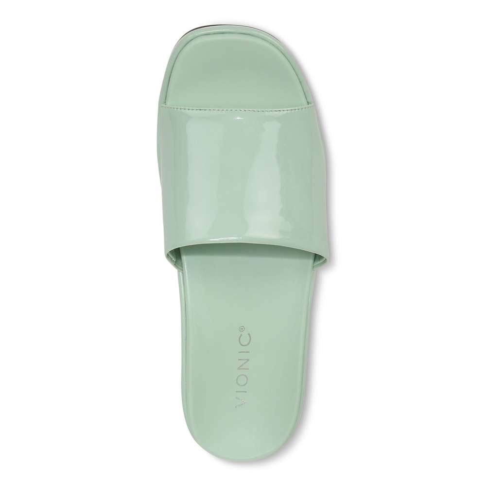 Trista Flatform Slide - Menta Patent - Image 4