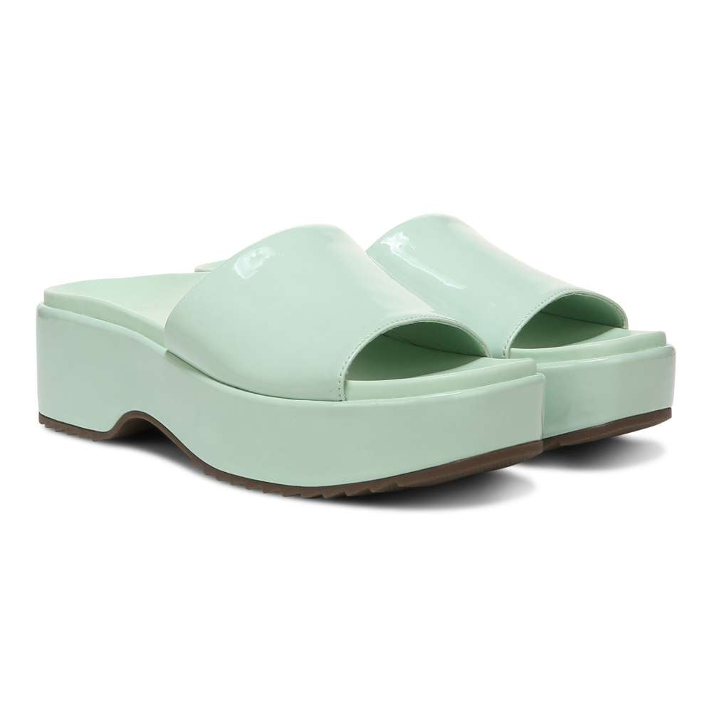 Trista Flatform Slide - Menta Patent - Image 8