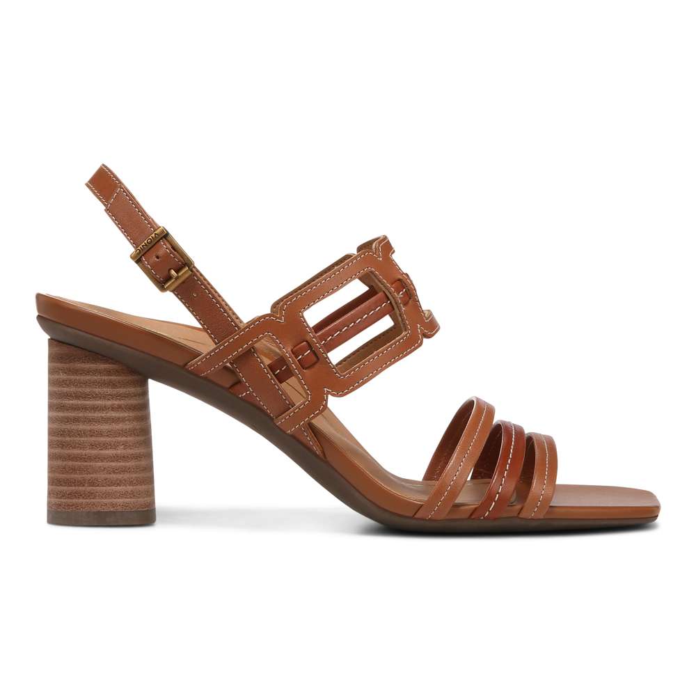 Zaphira Heeled Sandal - Tan - Image 2