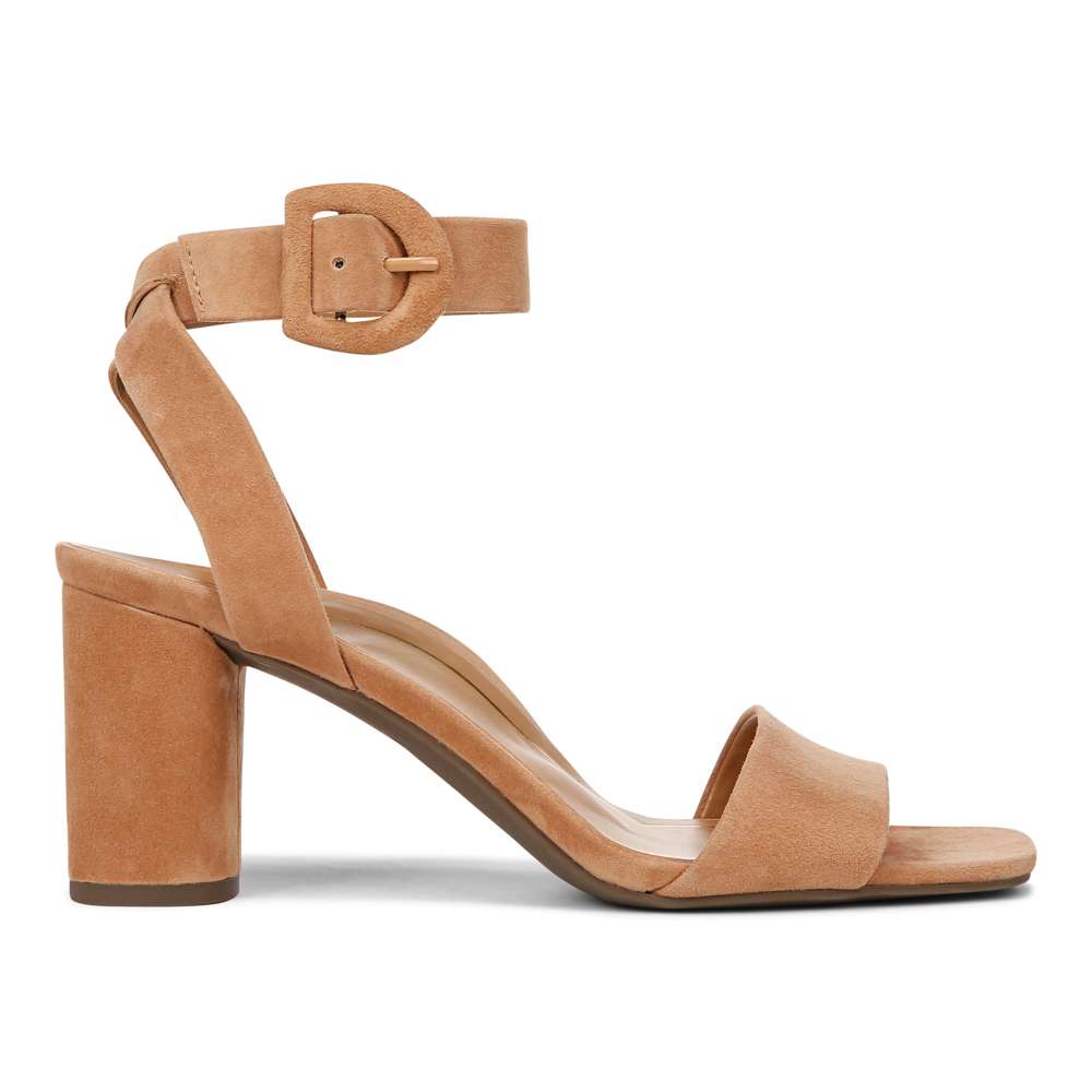 Zinfandel Block Heel Sandal - Camel - Image 2