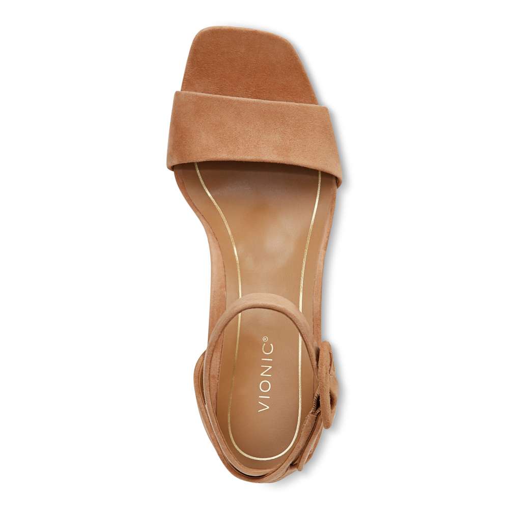 Zinfandel Block Heel Sandal - Camel - Image 4