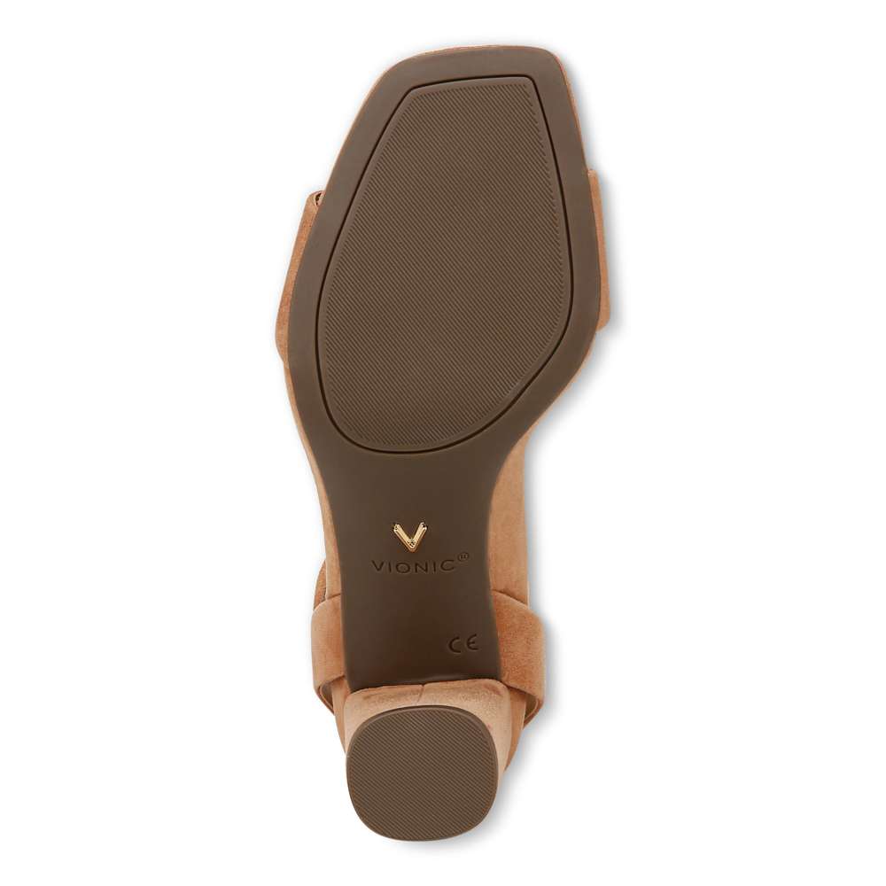 Zinfandel Block Heel Sandal - Camel - Image 8