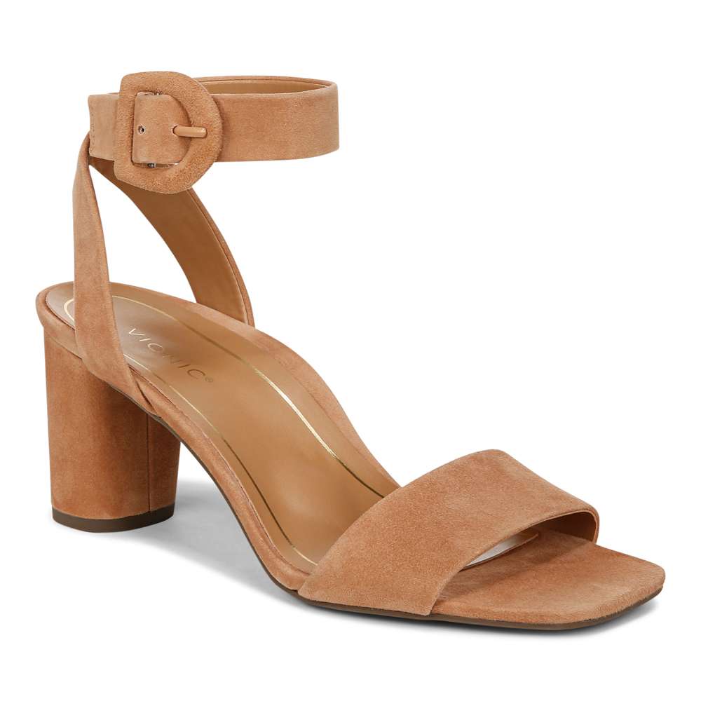 Zinfandel Block Heel Sandal - Camel - Image 17